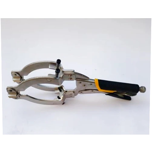 Xiao & Dao Pro Locking C-Clamp Pipe and Tube Clamp with 4 Pads Vise Grip for Welding Woodworking 14