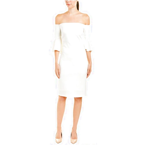 Laundry by Shelli Segal Women's Crepe Off The Shoulder Cocktail