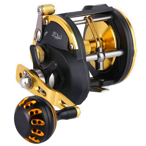 Sougayilang Trolling Reel Saltwater Level Wind Reels, Drag Reels Boat Fishing Ocean Fishing for Sea Bass Grouper