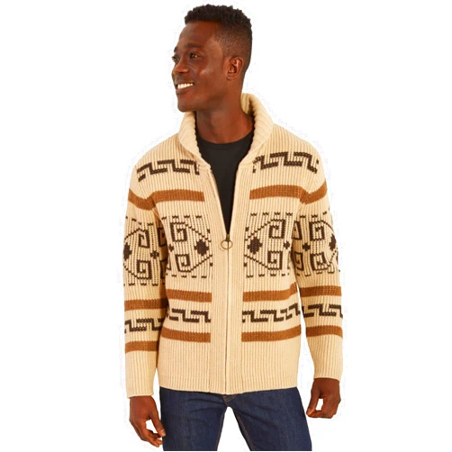 Pendleton Men's The Original Westerley, Heavy Cable Knit Cardigan Sweater with Zip Front