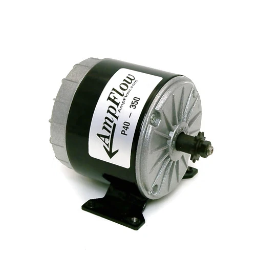 AmpFlow P40-350 Brushed Electric Motor, 350W, 12V, 24V or 36 VDC, 3500 RPM