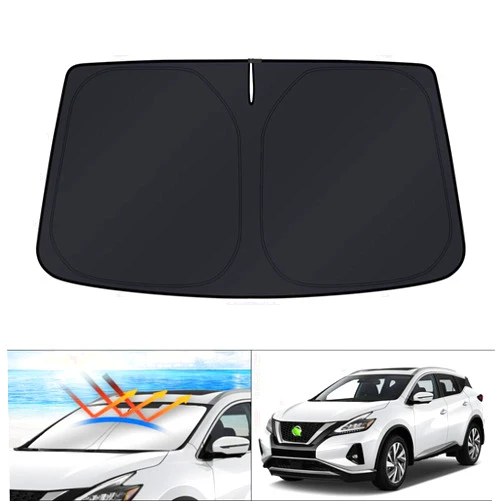 KUST Custom Fit Windshield Sun Shade for Nissan Murano Accessories 2015-2024 Sunshade Sun Visor Protector Foldable Blocks UV Rays Keep Your Car Cooler