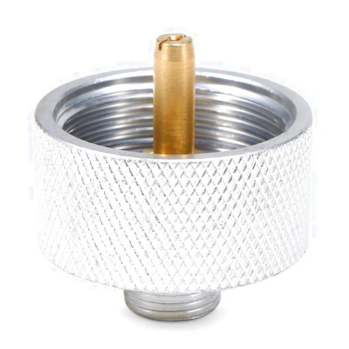 LIXADA Camping Stove Adapter 1LB Propane Small Tank Input EN417 Lindal Valve Output/Propane Gas Tank Conversion Head Backpacking Stove Convert Connector
