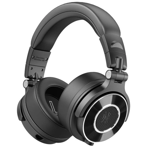 OneOdio Monitor 60 Professional Studio Headphones - Recording Wired Over Ear Headphones, Hi-Res Audio, Soft Comfortable Earmuffs, 6.35mm Adapter for Tracking Mixing DJ Mastering Broadcast-Black