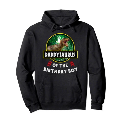 Bnz Party Supplies Kits Hemd Männer Frauen Kinder Dinosaur Father of Birthday Boy Jurassic Theme Pullover Hoodie