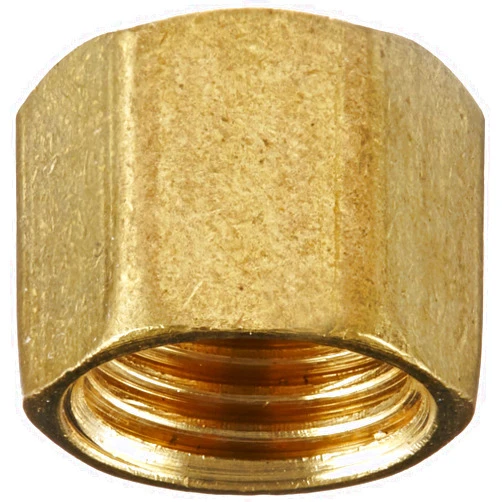 Anderson Metals 54040 Brass Tube Fitting, Cap, 1/4