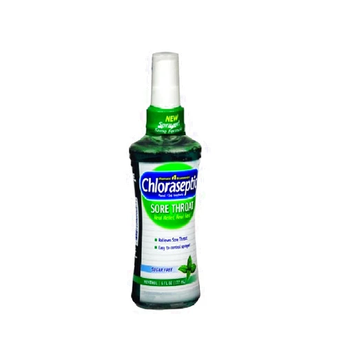 Chloraseptic Sore Throat Spray | Menthol Flavor | 6 fl oz | Pack of 2