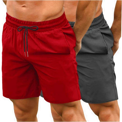 COOFANDY Men's 2 Pack Gym Workout Shorts 7 Inch Quick Dry Athletic Shorts Lightweight Running Shorts with Pockets