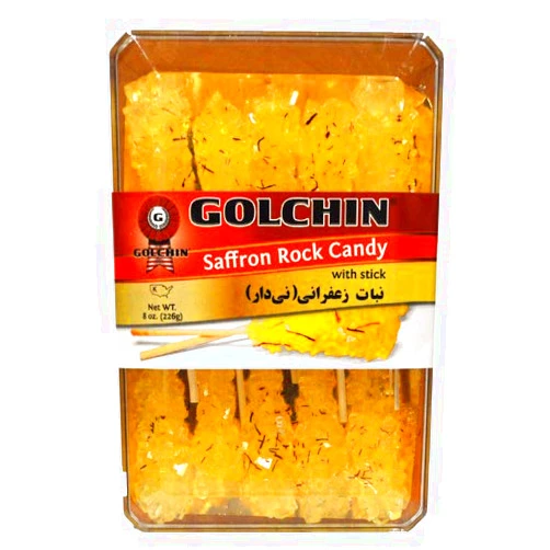 Golchin Saffron Candy With Stick