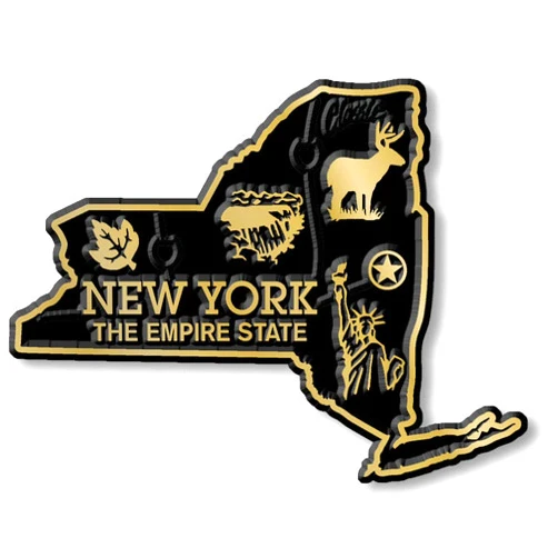 Classic Magnets New York Small State Magnet by Classic Magnets, 2.8