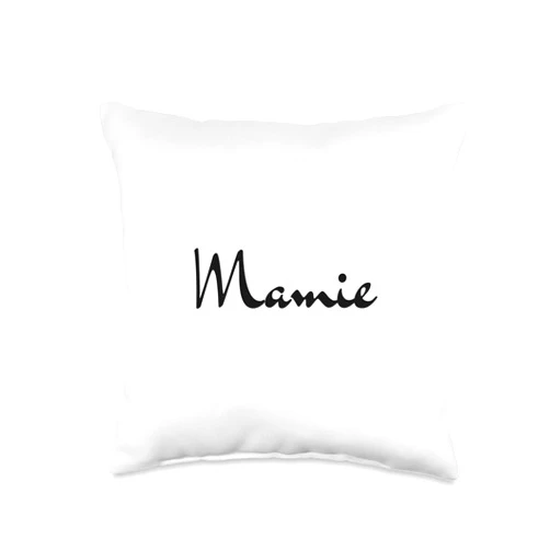 Idées cadeaux pour les grand-mères French: Élégante Mamie fête mamies Grand-Maman Grand-mère Throw Pillow