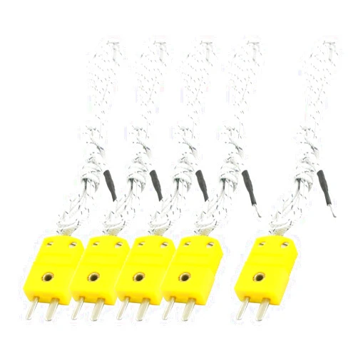 uxcell 5pcs K Type -50C to 200C Temperature Sensor Range Thermocouple Cable 1m Long