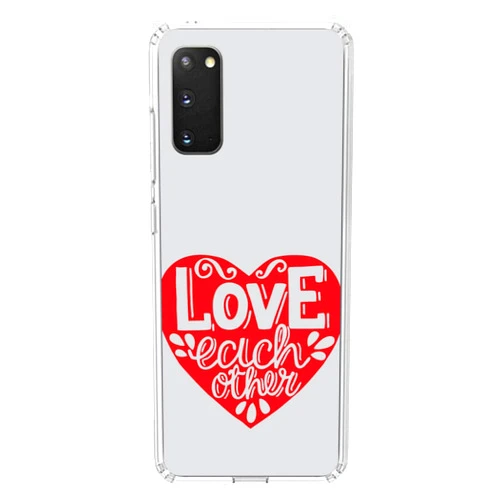 DistinctInk Clear Shockproof Hybrid Case for Samsung Galaxy S20 & S20 5G (6.2