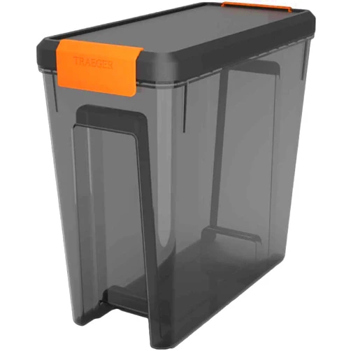 Scentpellent RCK Sales Plastic Smoker Pellet Storage Bin & Lid for 22 LBS by Traeger Grills BAC615