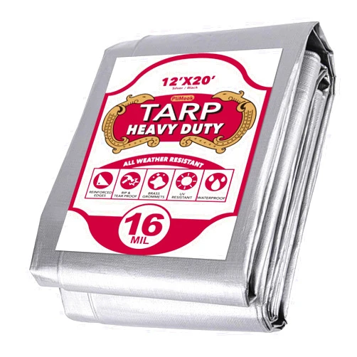 PliMook Heavy Duty Tarp 10x20FT and 12x20FT, 16Mil