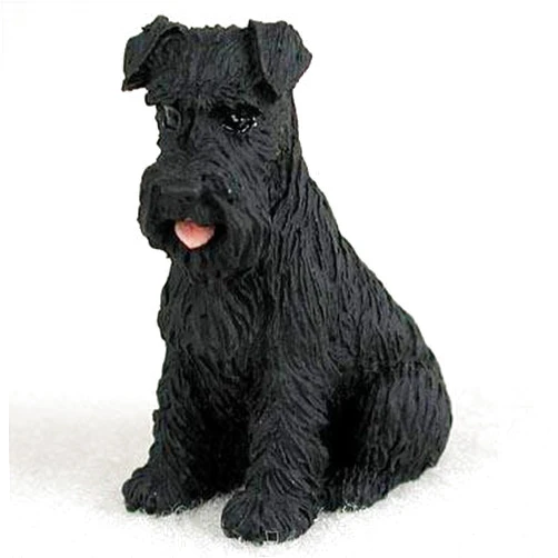 Convenience Concepts Schnauzer Miniature Dog Figurine - Uncropped - Black