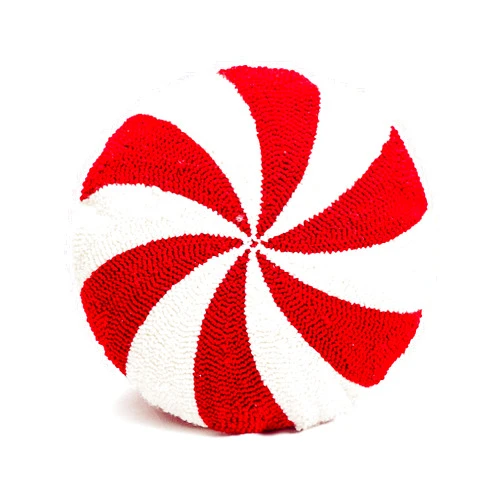 SCSQI 2024 New Christmas Pillows Candy Cane Pillow, Candy Pillows, Christmas Pillows Decorative, Cute Fluffy Plush Pillow, Winter Home Decor for Couch Sofa Bed Girls Room (B-Candy)