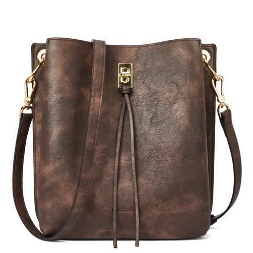 BOSTANTEN Women Handbags Leather Designer Tote Purses Lady Crossbody Bucket Shoulder Hobo Bags for Work Daily