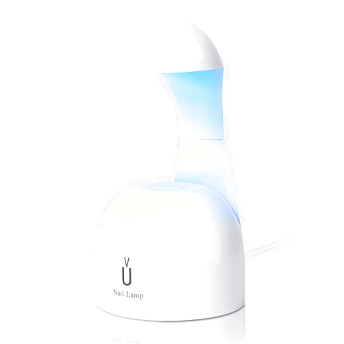 Kepma UV Led Nail Lamp Mini uv Light for Nails Tips Gel Glue Gel Nail Polish Polygel Gel x(White)