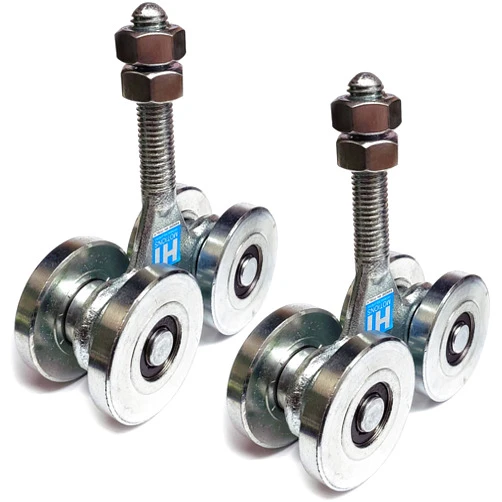LA Ornamental Sliding Track Rollers with Bearings Gate Truck Trolley HI Motions 4 Wheel, Sold in Pair