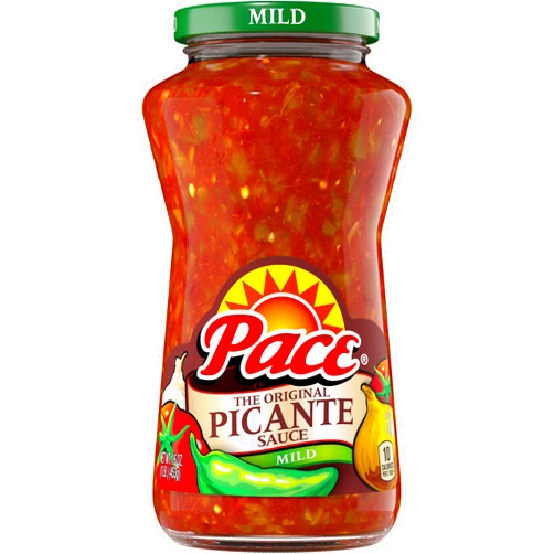 Pace Mild Picante Sauce, 16 oz Jar (Pack of 12)
