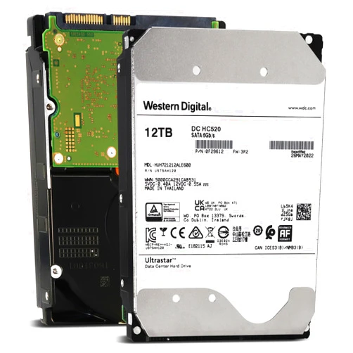 HGST WD Ultrastar DC HC520 12TB SATA 6Gb/s 3.5-Inch Data Center Hard Drive - HUH721212ALE600 (Renewed)