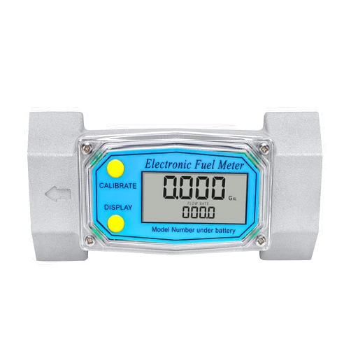 CGOLDENWALL 1.5 Inch Turbine Flow Meter LCD Digital Display Flowmeter with 1.5