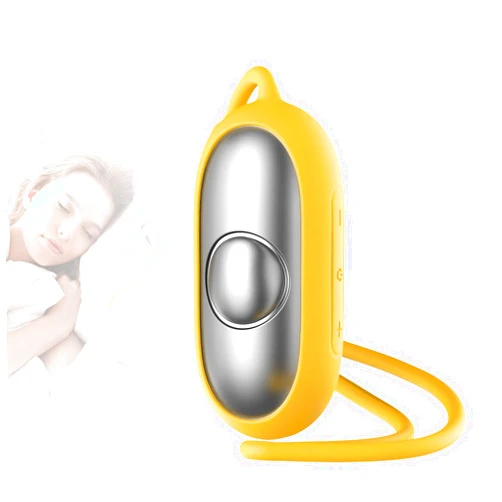 WinkithW Sleep Aid Device, Micro-Current Sleep Instrument Anxiety Device, Portable Rechargeable Sleep Aid for Anxiety and Insomnia (Yellow)
