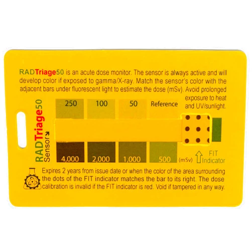 RADTriage50 RADTriage FIT Personal Radiation Detector for Wallet or Pocket,Nuclear Radiation Detector,Electromagnetic Field Radiation Detector,Anti Radiation Dosimeter, Ready-to-Go Portable Radiation Detector