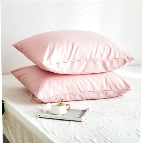 Revdomfly Soft and Comfortable Hypoallergenic Cotton Pillowcase Set, Machine Washable, Blue (Pink, 20“ * 26”)