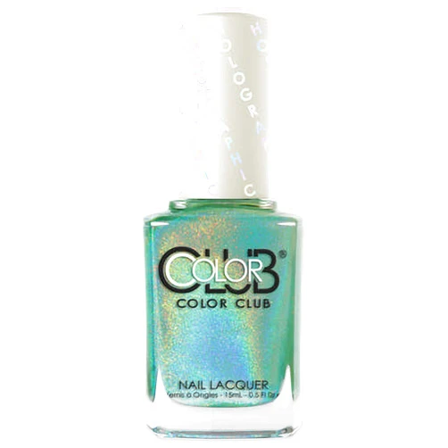 Color Club Angel Kiss Halo Hues Nail Polish, 0.5 Fl Oz - 15 mL, Green, Holographic, Vegan, Cruelty Free
