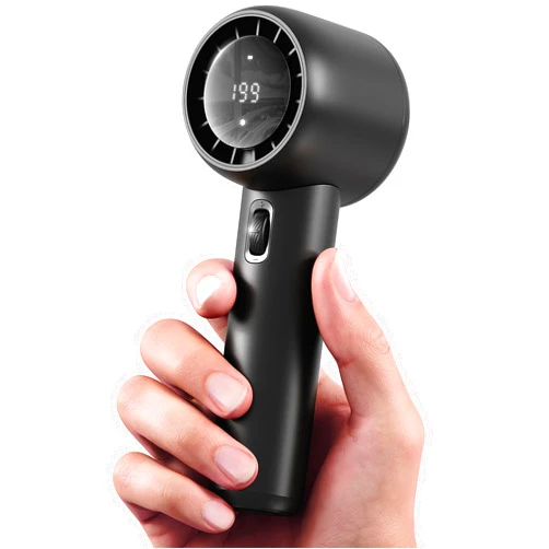 CuzyFeelin Portable Fan - High Speed Mini Turbo Handheld Fans with Digital Display - 16H Cooling USB Rechargeable Battery Powered Fan, Gifts for Men, Women, Travel, Camping Essentials