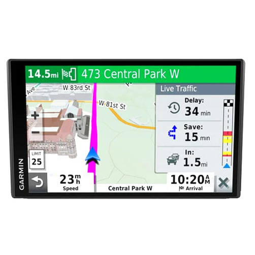 Garmin 010-02038-02 DriveSmart 65, Built-In Voice-Controlled GPS Navigator with 6.95” High-Res Display , Black