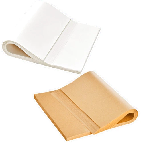 SMARTAKE 200Pcs Unbleached & 200Pcs White 12x16 Parchment Paper, Non-Stick Precut Baking Parchment, Suitable for Baking Grilling Air Fryer Steaming Bread Cup Cake Cookie and More