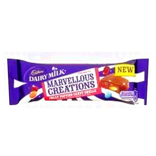 Cadbury Dairy Milk Marvellous Creations Jelly Popping Candy Shells 4x47g by Cadbury