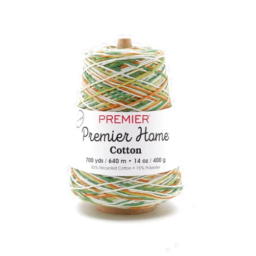 Premier Yarns Home Cotton Cone Yarn, Ideal Knitting and Crochet Supplies, Made of Recycled Cotton and Polyester, Woodland, 700 Yards
