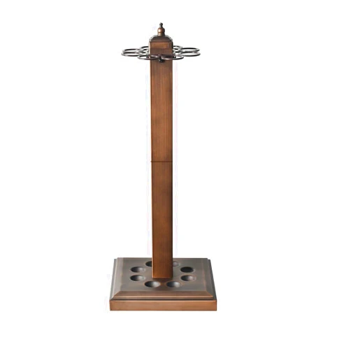 CROWN ME Floor stand metal billiard cue rack, pool cue holder-Finish Bronze