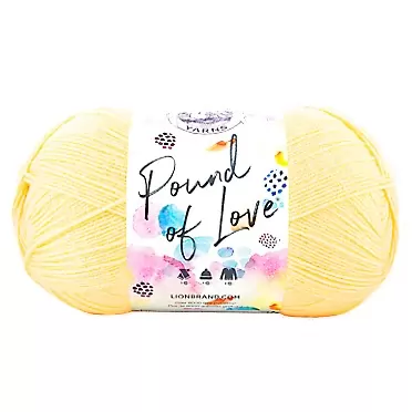 Lion Brand Yarn 550-158 Pound of Love Yarn, Each, Honey Bee
