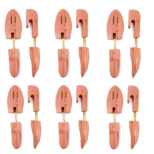 Kilocircle Men's Red Cedar Shoe Tree Single Tube -6 Packs