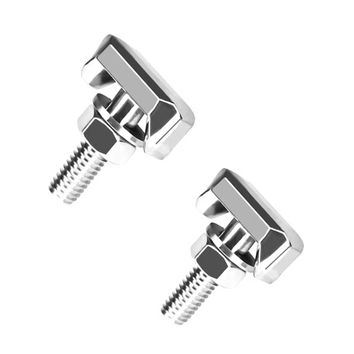 UZZH 2PCS Battery Terminal Bolts, Car Battery Cable Extender T-Bolt Screw Kit, Automotive Accessories Battery Terminal Nuts Replacement for Chevy BMW GMC, Replace #19116852,61128373946,64740