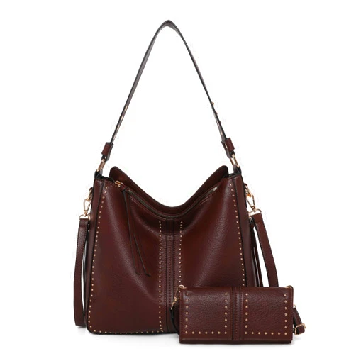 Montana West Hobo Handbag for Women Large Purses and Handbags with Studs and Crossbody Strap