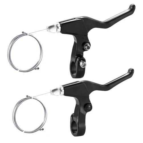 Chooee Bicycle Brake Lever,Mountain Bike Handlebar Brake Lever for MTB, Black/Silver