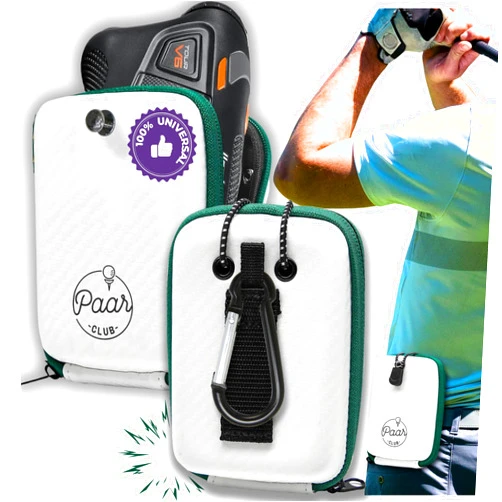 PAAR CLUB Golf Rangefinder Case - Save Your Rangefinder from Shocks and Dirt - Waterproof Hardshell Case Compatible with Bushnell/Callaway and 100% Golf Rangefinders - Always Within Reach: Easy-Carry Belt Clip