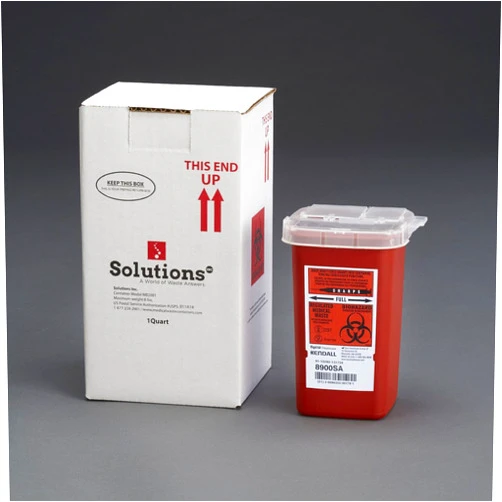 Active50 Solutions, Inc. 1-Quart Sharps MailBack Kit (Includes waste processing & disposal service)