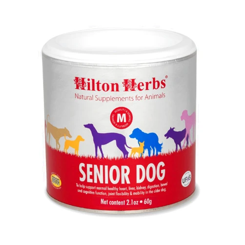 Hilton Herbs Senior Dog Optimum Health Supplement for Older Dogs, 2.1 oz Tub