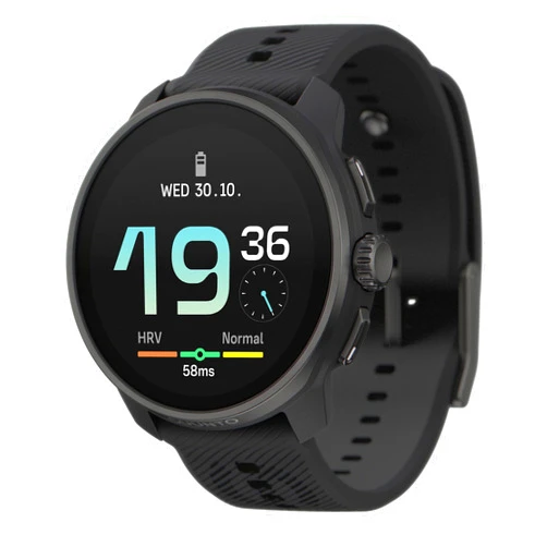 SUUNTO Race S GPS Sports Watch, High-Res AMOLED Touchscreen w/ 13D Standby, Dualband GNSS, Global Offline Map, Advanced Training & Recovery Insights, 95+ Multisports, Compact & Light, All Black