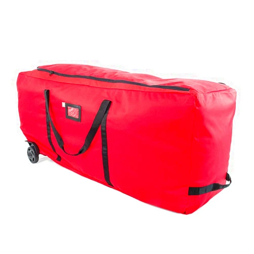 Santa's Bags [Rolling Duffle Bag Tree Storage Bag] - Big Wheeled 9 Foot Christmas Tree Storage Bag for Artificial Trees up to 9 Feet Tall - Compression Straps to Secure Your Tree | EZ Roller by Santa's Bags