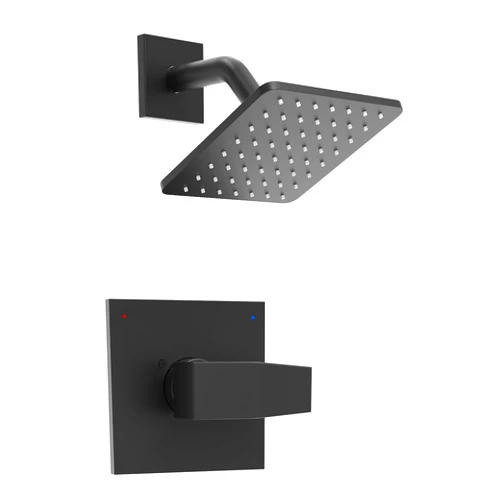 SANTONIC Replacement for Delta Shower Trim Kit 14 Series, High Pressure Matte Black Shower Faucet Set, 6-Inch Black Shower Head and Handle Set(Valve/Cartridge Not Included)