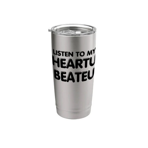 Stay With Stray Gifts and Tees Listen To My Heartu Beateu SKZ Binne Meme Karaoke Changbin Stainless Steel Insulated Tumbler