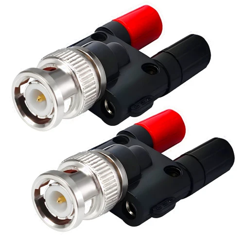 Hantek HT311 BNC to 4 mm Banana Plug Adapter with 2 Convert to Positions Work with Oscilloscope (2pcs)